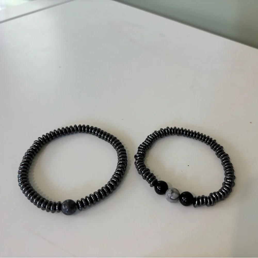 Healing Hematite Set of 2 Bracelets
